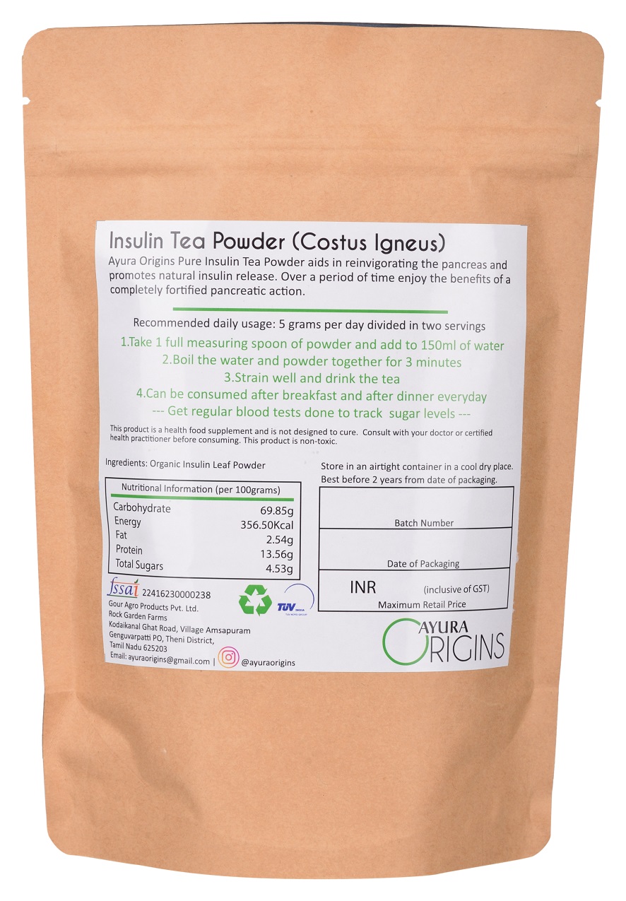 Insulin Tea (Costus Igneus) - 60 Servings